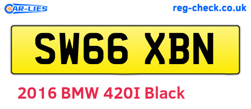 SW66XBN are the vehicle registration plates.