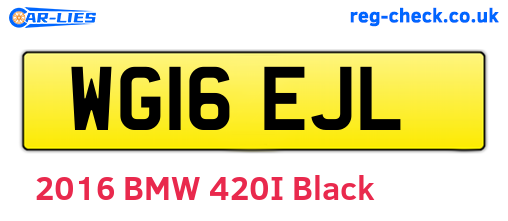 WG16EJL are the vehicle registration plates.