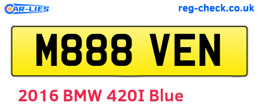 M888VEN are the vehicle registration plates.