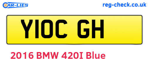 Y10CGH are the vehicle registration plates.
