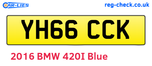 YH66CCK are the vehicle registration plates.