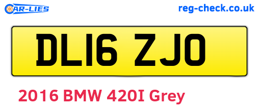 DL16ZJO are the vehicle registration plates.