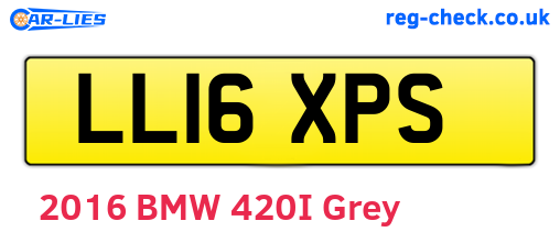 LL16XPS are the vehicle registration plates.
