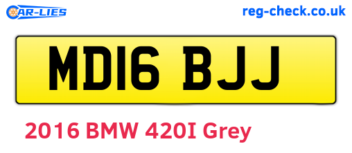 MD16BJJ are the vehicle registration plates.