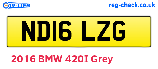 ND16LZG are the vehicle registration plates.