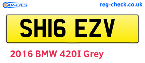 SH16EZV are the vehicle registration plates.