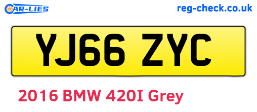 YJ66ZYC are the vehicle registration plates.