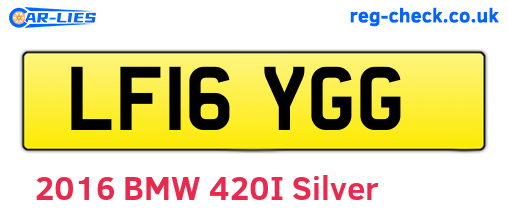 LF16YGG are the vehicle registration plates.