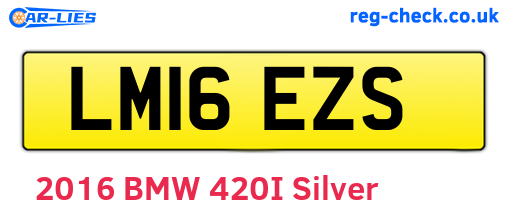LM16EZS are the vehicle registration plates.