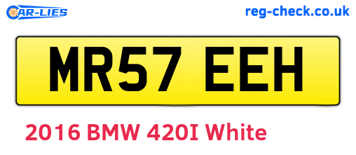 MR57EEH are the vehicle registration plates.