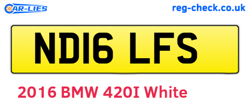 ND16LFS are the vehicle registration plates.