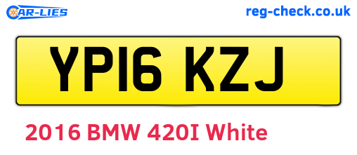 YP16KZJ are the vehicle registration plates.
