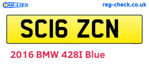 SC16ZCN are the vehicle registration plates.
