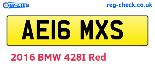 AE16MXS are the vehicle registration plates.