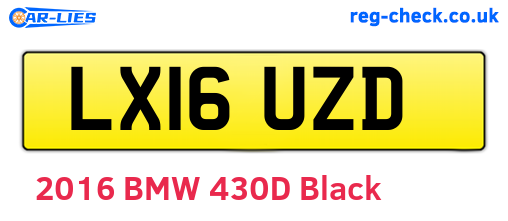 LX16UZD are the vehicle registration plates.