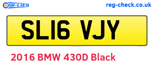 SL16VJY are the vehicle registration plates.