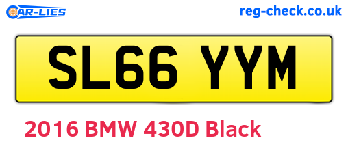 SL66YYM are the vehicle registration plates.