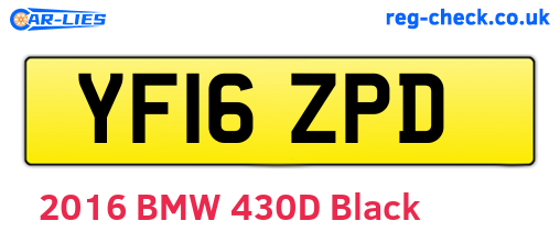 YF16ZPD are the vehicle registration plates.