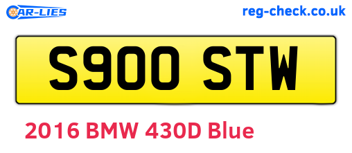 S900STW are the vehicle registration plates.
