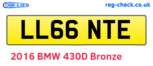 LL66NTE are the vehicle registration plates.