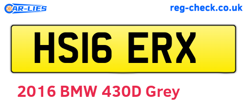 HS16ERX are the vehicle registration plates.