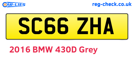 SC66ZHA are the vehicle registration plates.