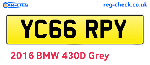 YC66RPY are the vehicle registration plates.