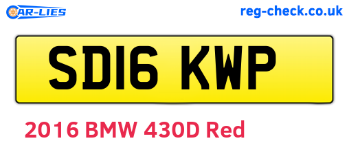 SD16KWP are the vehicle registration plates.
