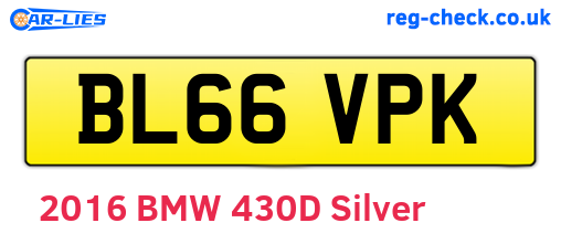 BL66VPK are the vehicle registration plates.