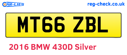 MT66ZBL are the vehicle registration plates.
