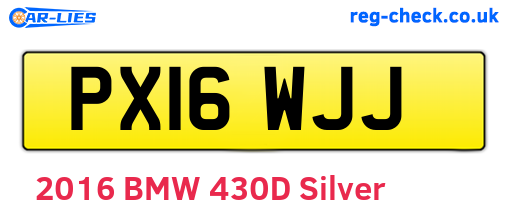 PX16WJJ are the vehicle registration plates.