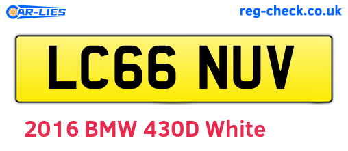 LC66NUV are the vehicle registration plates.