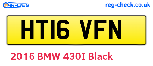 HT16VFN are the vehicle registration plates.