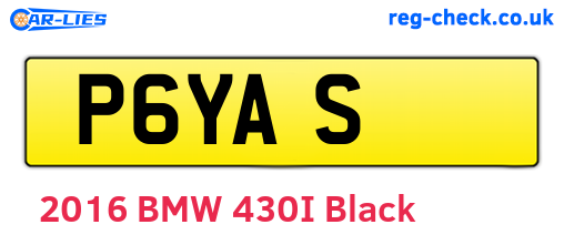 P6YAS are the vehicle registration plates.