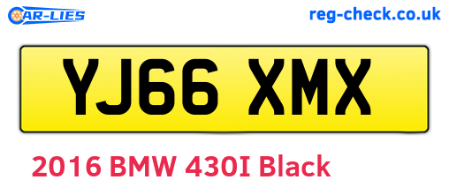 YJ66XMX are the vehicle registration plates.