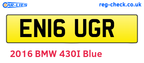 EN16UGR are the vehicle registration plates.