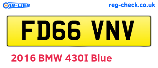 FD66VNV are the vehicle registration plates.