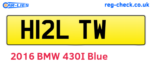 H12LTW are the vehicle registration plates.