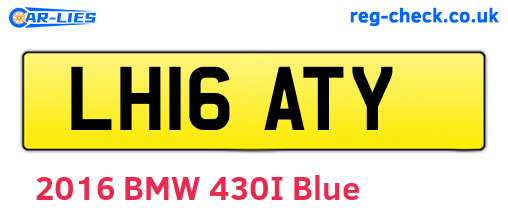 LH16ATY are the vehicle registration plates.