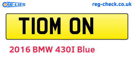 T10MON are the vehicle registration plates.