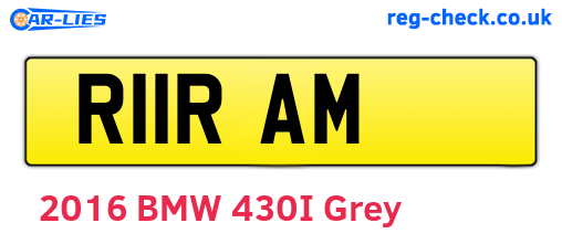 R11RAM are the vehicle registration plates.