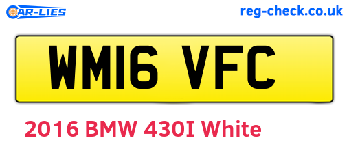 WM16VFC are the vehicle registration plates.