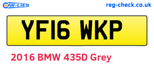 YF16WKP are the vehicle registration plates.