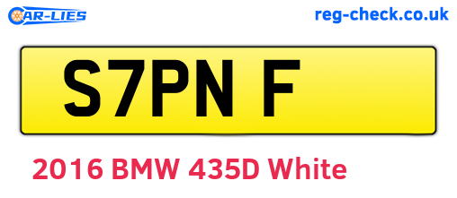 S7PNF are the vehicle registration plates.