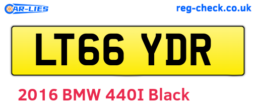LT66YDR are the vehicle registration plates.