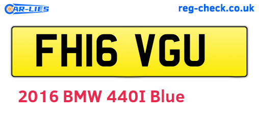 FH16VGU are the vehicle registration plates.