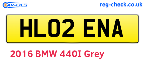 HL02ENA are the vehicle registration plates.