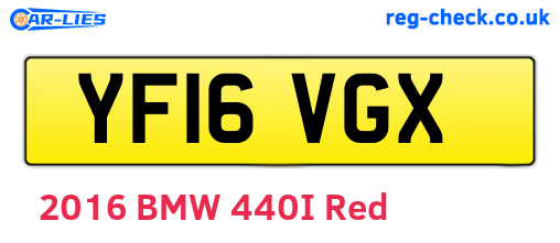 YF16VGX are the vehicle registration plates.