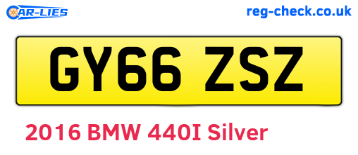 GY66ZSZ are the vehicle registration plates.