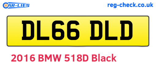 DL66DLD are the vehicle registration plates.